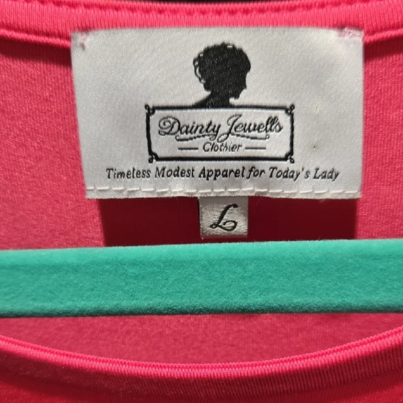 Dainty Jewels Vibrant Pink Tiered Dress - Picture 2 of 3